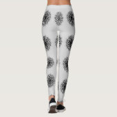 Gorgeous Gainsboro White Mandela Muster Leggings (Rückseite)