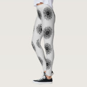 Gorgeous Gainsboro White Mandela Muster Leggings (Links)