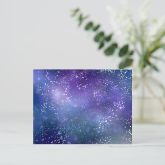 Gorgeous Galaxy Postkarte (Stehend Vorderseite)
