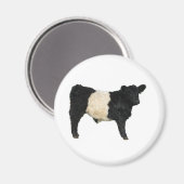 Gorgeous Galloway Steer Cutout Magnet (Vorderseite/Rückseite)