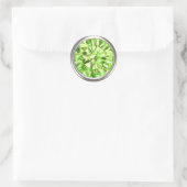 Gorgeous Gem Peridot Runder Aufkleber (Tasche)