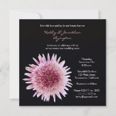 Gorgeous Gerbera Vow Renewal Einladung (Vorderseite)