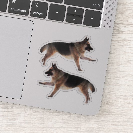Gorgeous German Shepherd Aufkleber (Detail)