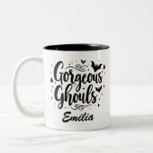 Gorgeous Ghouls Name Halloween Tasse für Freunde (Links)