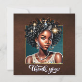 Gorgeous Girl Gratitude Card Einladung (Vorderseite)