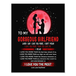 Gorgeous Girlfriend Für meine wunderbare Freundi Fotodruck