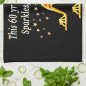 GORGEOUS GOLD 60. GEBURTSTAG HANDTUCH (Gefaltet)