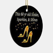 GORGEOUS GOLD 60. GEBURTSTAG KERAMIKORNAMENT (Rechts)