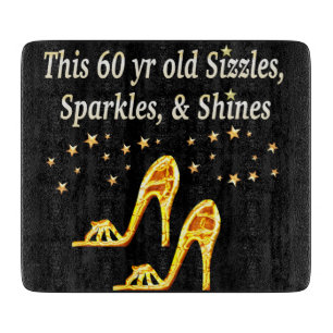 GORGEOUS GOLD 60. GEBURTSTAG SCHNEIDEBRETT