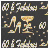 GORGEOUS GOLD 60. GEBURTSTAG STOFF (Nahaufnahme)