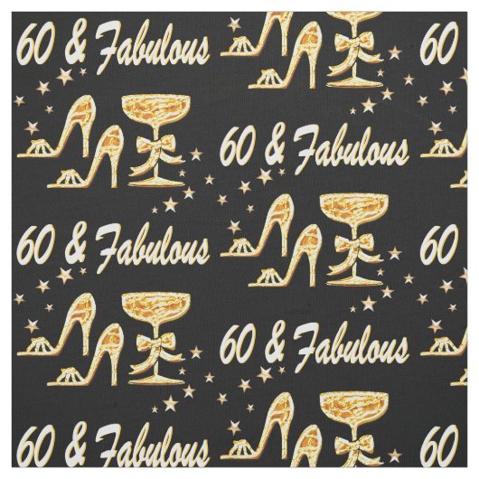 GORGEOUS GOLD 60. GEBURTSTAG STOFF (Muster)