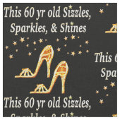 GORGEOUS GOLD 60. GEBURTSTAG STOFF (Nahaufnahme)