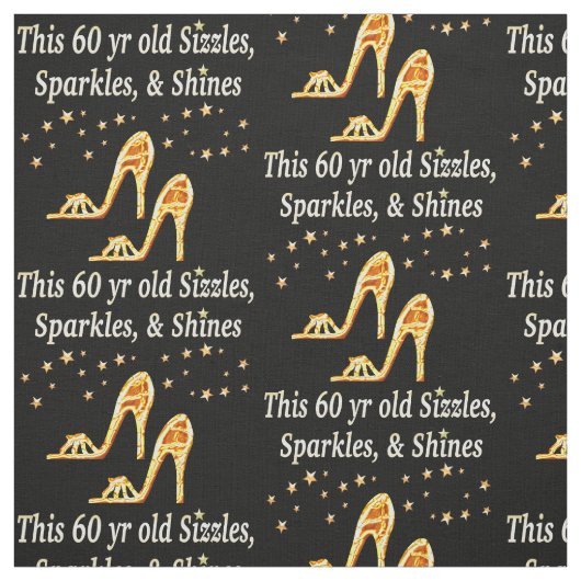 GORGEOUS GOLD 60. GEBURTSTAG STOFF (Muster)