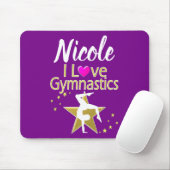 GORGEOUS GOLD I LIEBE GYMNASTICS DESIGN MOUSEPAD (Mit Mouse)