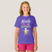 GORGEOUS GOLD I LIEBE GYMNASTICS DESIGN T-Shirt (Vorne ganz)