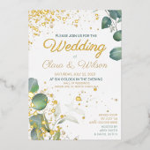 GORGEOUS GOLD WEDING FOLIENEINLADUNG (Vorderseite)
