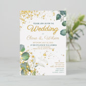 GORGEOUS GOLD WEDING FOLIENEINLADUNG (Stehend vorne)