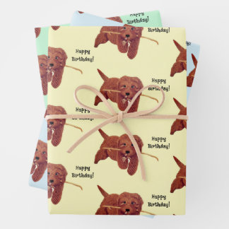 Gorgeous Golden Doodle Geschenkpapier Set