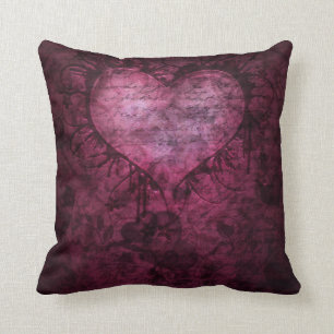 Gorgeous Gothic Grunge Herz Kissen