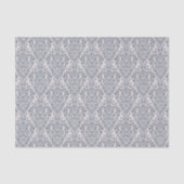Gorgeous Gray Damask Pattern Seidenpapier (Vorderseite)