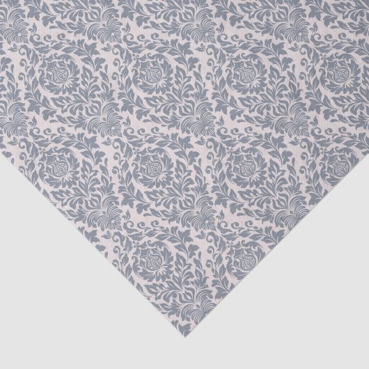 Gorgeous Gray Damask Pattern Seidenpapier (Ausschnitt)