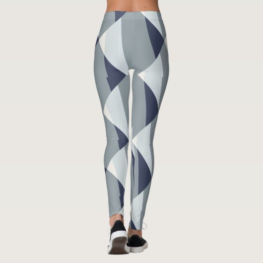 Gorgeous Gray Fade Abstrakt Leggings (Rückseite)