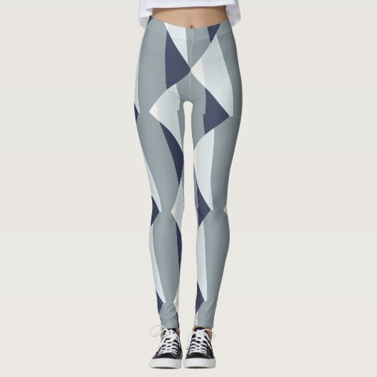 Gorgeous Gray Fade Abstrakt Leggings (Vorderseite)