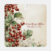 Gorgeous Gray Kitten Christmas Ornament Aus Metall (Rückseite)