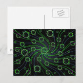 GORGEOUS GREEN BUBBLES POSTKARTE (Vorne/Hinten)