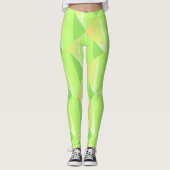 Gorgeous Green Fade Abstrakt Leggings (Vorderseite)