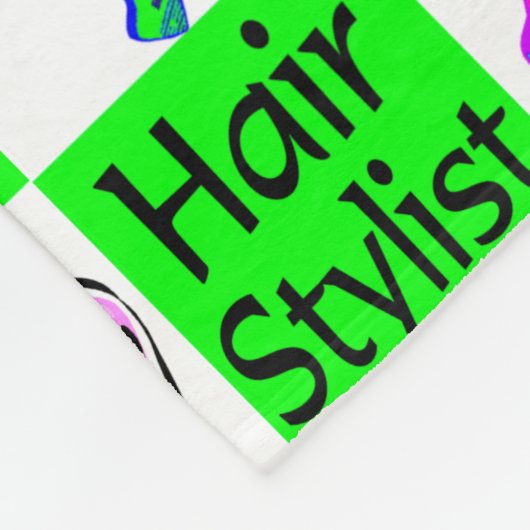 GORGEOUS GREEN HAIR STYLISY FLEECEDECKE (Ecke)