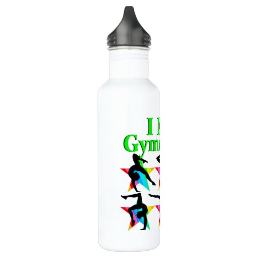 GORGEOUS GREEN I LIEBE GYMNASTICS DESIGN TRINKFLASCHE (Links)