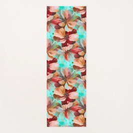 Gorgeous Handgemalt Wasserfarbe Floral Botanisch Yogamatte