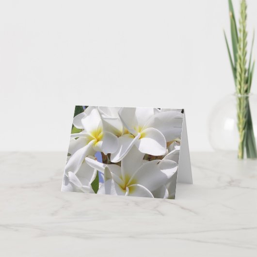 Gorgeous Hawaiian Plumeria Note Card Karte (Vorderseite)