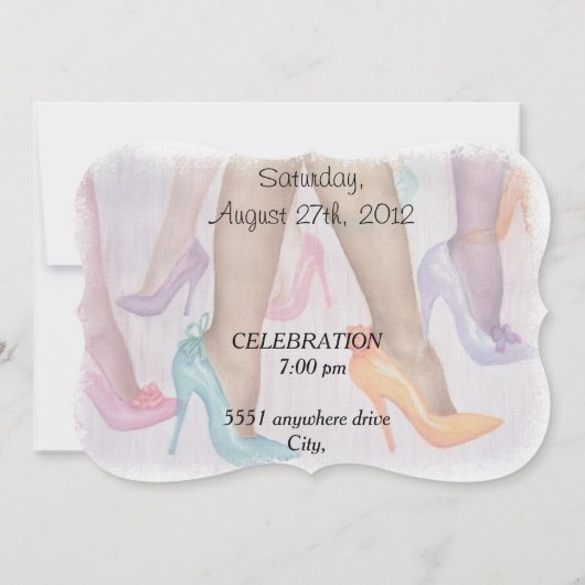 GORGEOUS HI-HEELS ZUNEHMEND EINLADUNG (Rückseite)