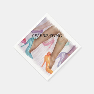 GORGEOUS HI HEELSES PAPIER NAPKIN SERVIETTE