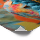 Gorgeous Hippie Woman Poster (Ecke)