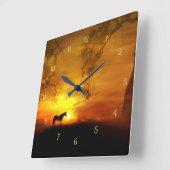 Gorgeous Horlock Quadratische Wanduhr (Winkel)