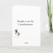 Gorgeous Husky Welppy Blank Gruß Karte (Rückseite)