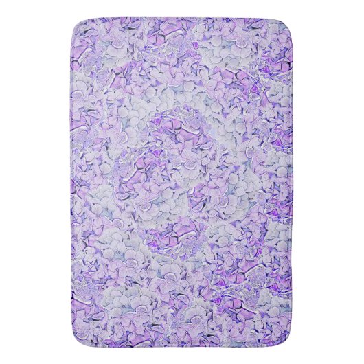 Gorgeous hydrangea Muster in Lavendelblüte Badematte (Vorderseite Vertikal)