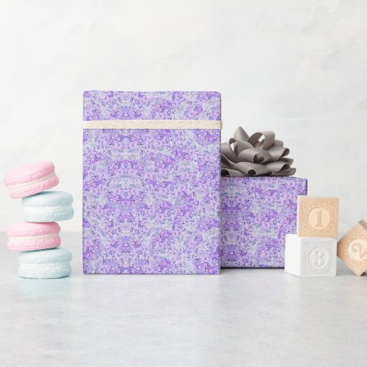 Gorgeous hydrangea Muster in Lavendelblüte Geschenkpapier (Babyparty)