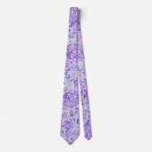 Gorgeous hydrangea Muster in Lavendelblüte Krawatte (Vorderseite)