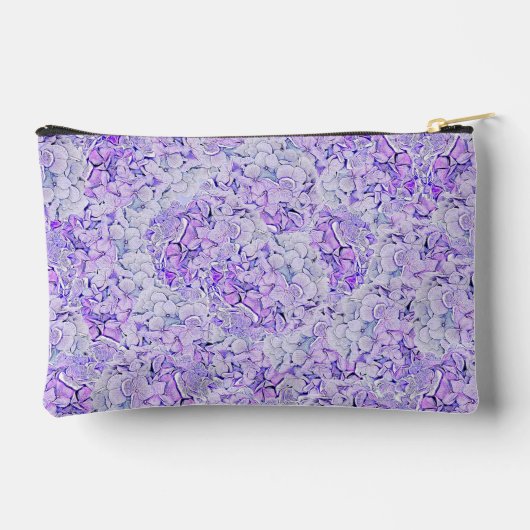 Gorgeous hydrangea Muster in Lavendelblüte Zubehörtasche (Rückseite)