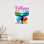 GORGEOUS I LIEBE GYMNASTICS PERSONALISIERT POSTER (Küche)