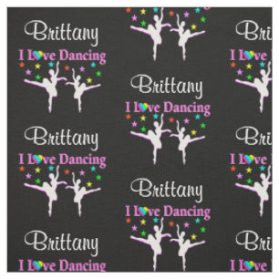 GORGEOUS I LIEBE TANZEN BALLERINA FABRIC STOFF