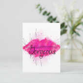 Gorgeous Kiss Postkarte (Stehend Vorderseite)