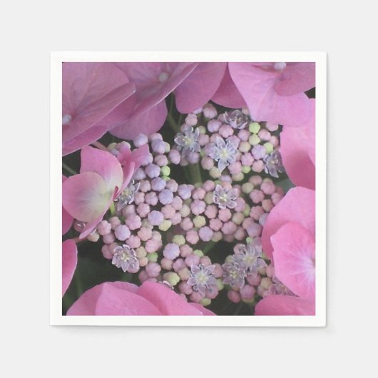 Gorgeous Lace Hydrangea Blossom Napkin Serviette (Vorderseite)