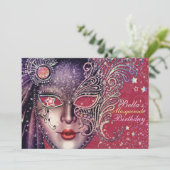 Gorgeous Masquerade Party Einladungen (Stehend Vorderseite)