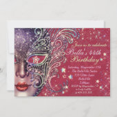 Gorgeous Masquerade Party Einladungen (Rückseite)