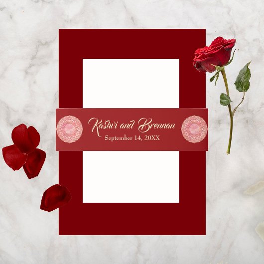 Gorgeous Mehndi Einladungsbanderole